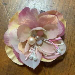Petal Pops by Miss Janet 100% hand-stitched floral hair, hat or lapel accessory